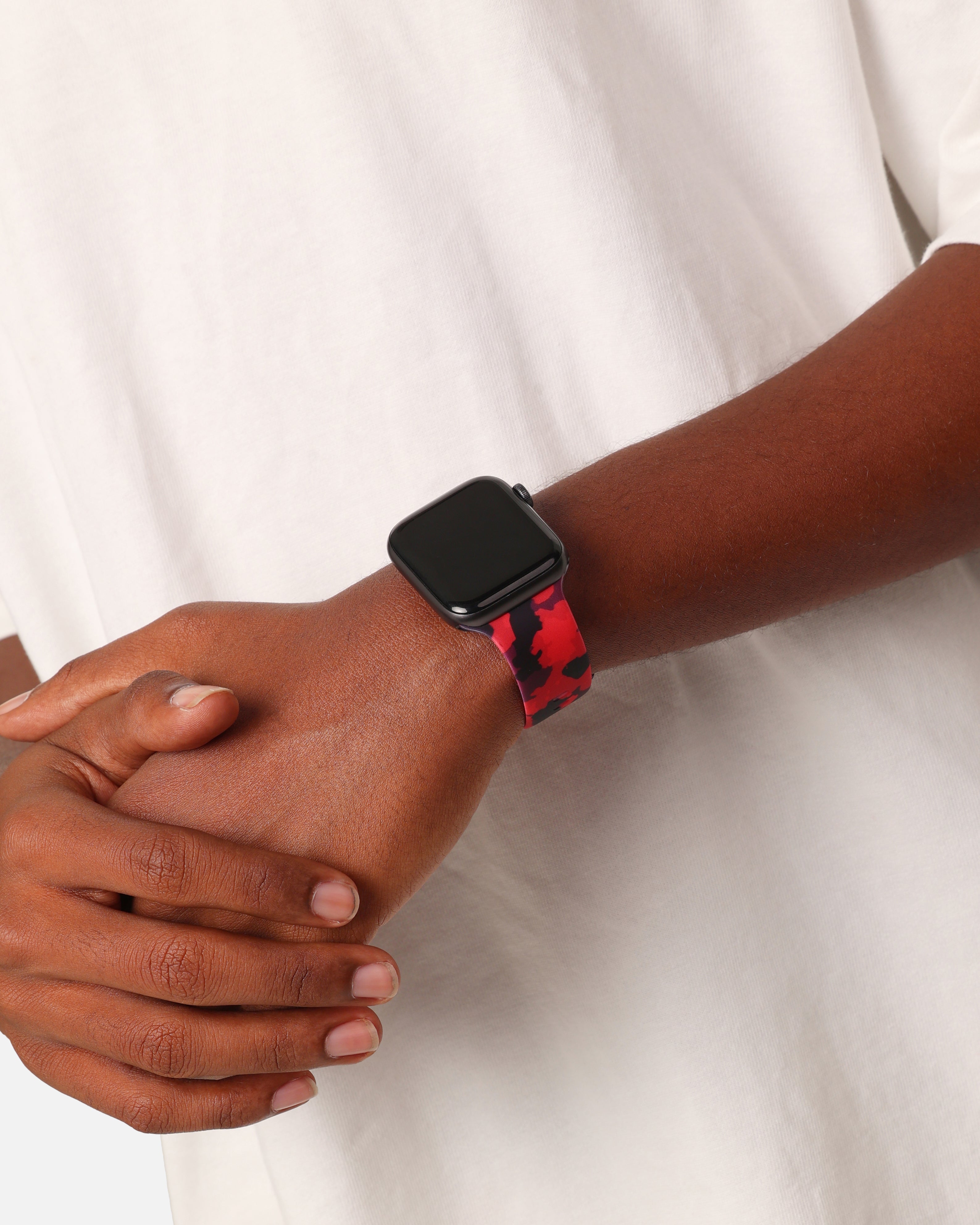 Saint Morta Printed Silicone Band M002 Red Camo