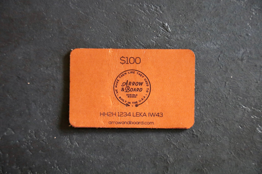Leather Gift Card