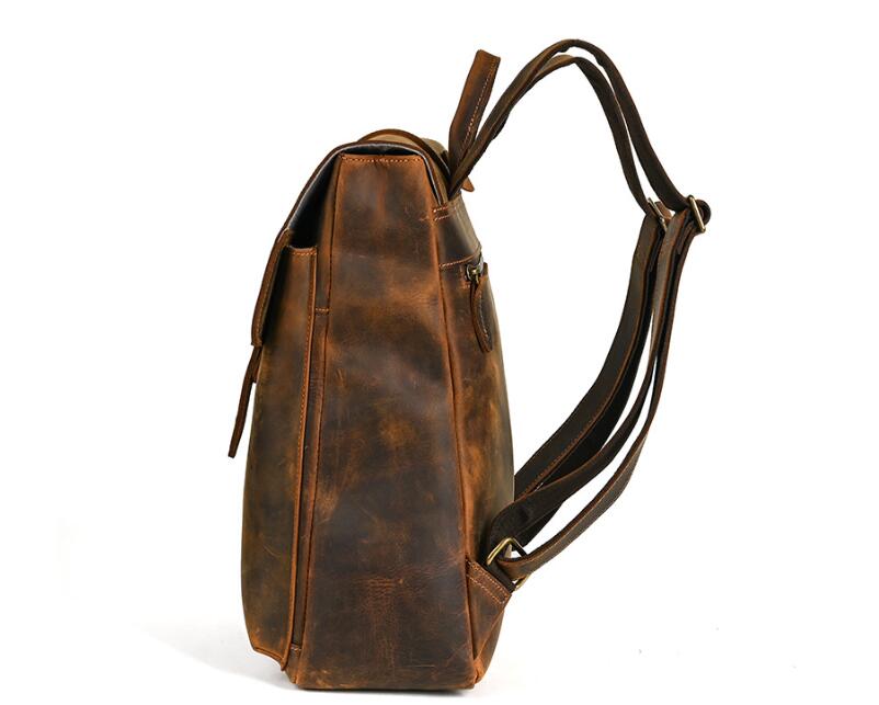 Handcrafted Womens Shopping Leather backpack Purse