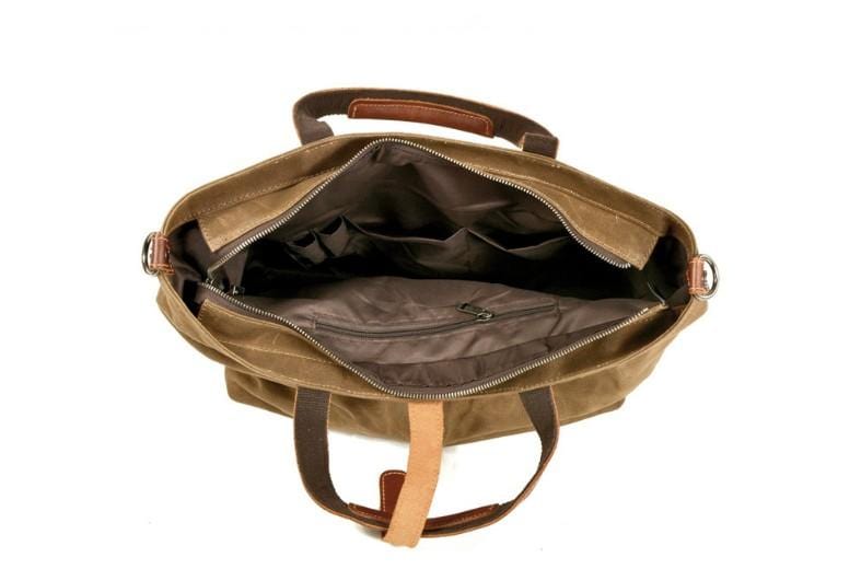 Canvas Crossbody Tote Handbag