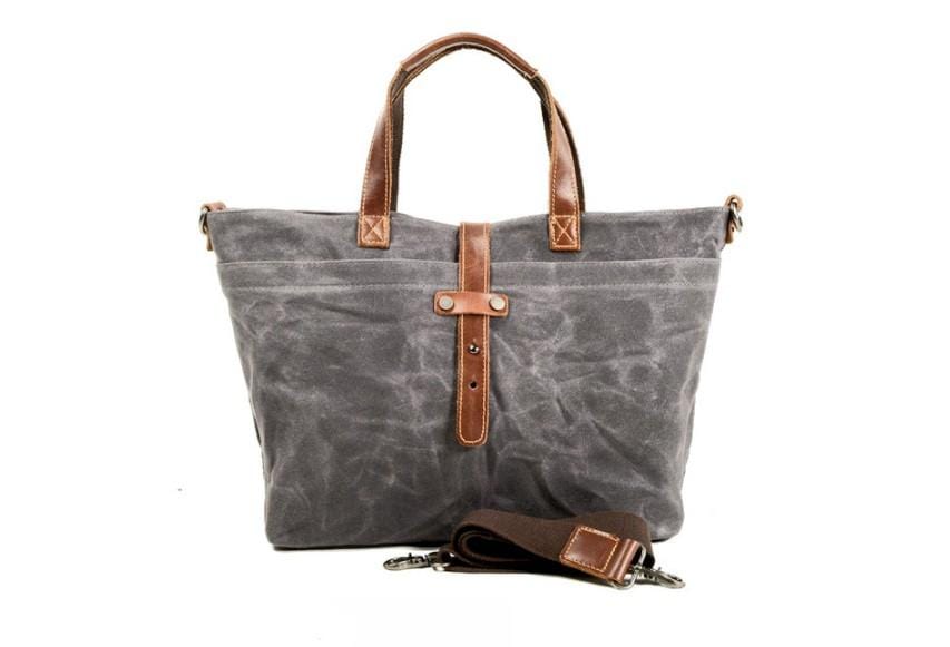 Canvas Crossbody Tote Handbag