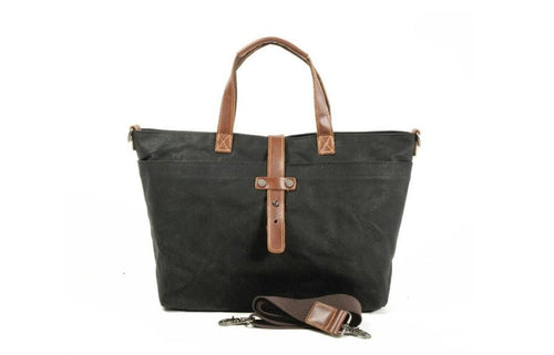 Canvas Crossbody Tote Handbag