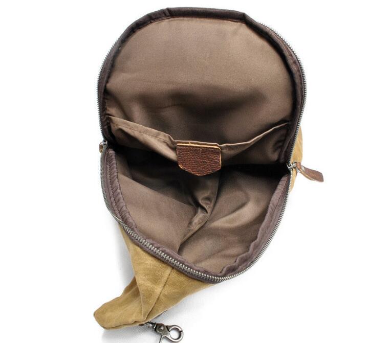 Canvas Chest Bag for Men Grey, Green, Black