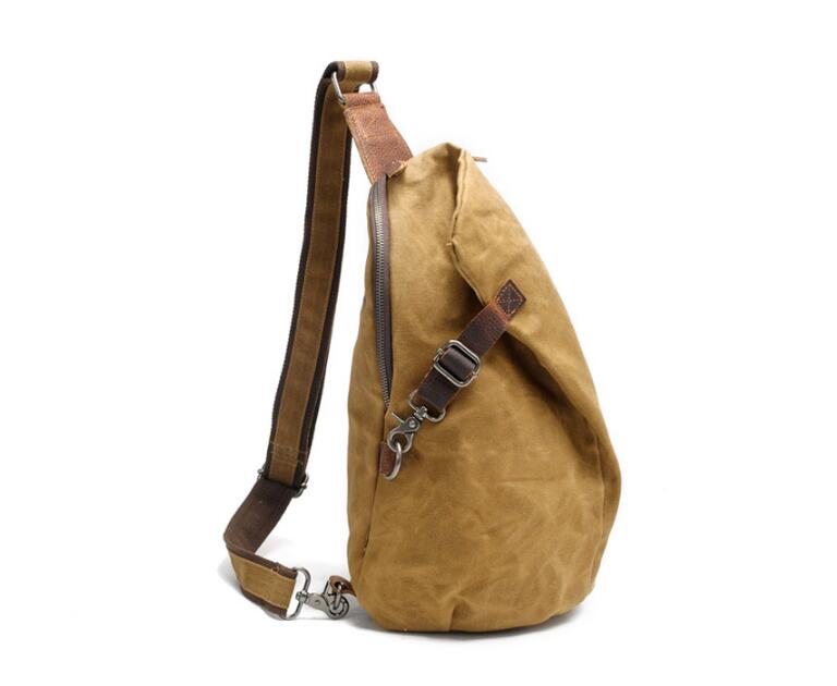 Canvas Chest Bag for Men Grey, Green, Black