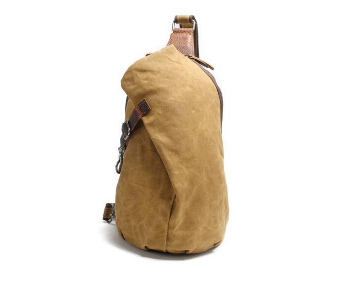 Canvas Chest Bag for Men Grey, Green, Black