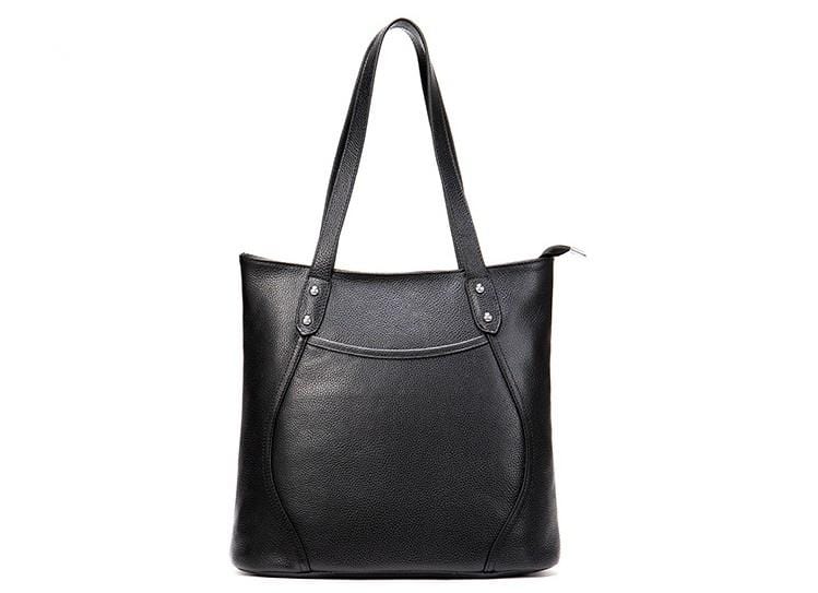 Designer Leather Tote Bag Shoulder Handbag - Brown or Black
