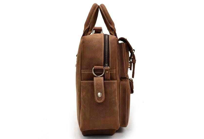 Leather Travel Duffle Luggage Bag Weekender