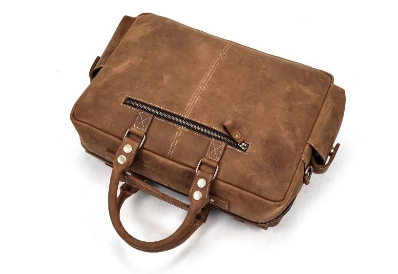 Leather Travel Duffle Luggage Bag Weekender