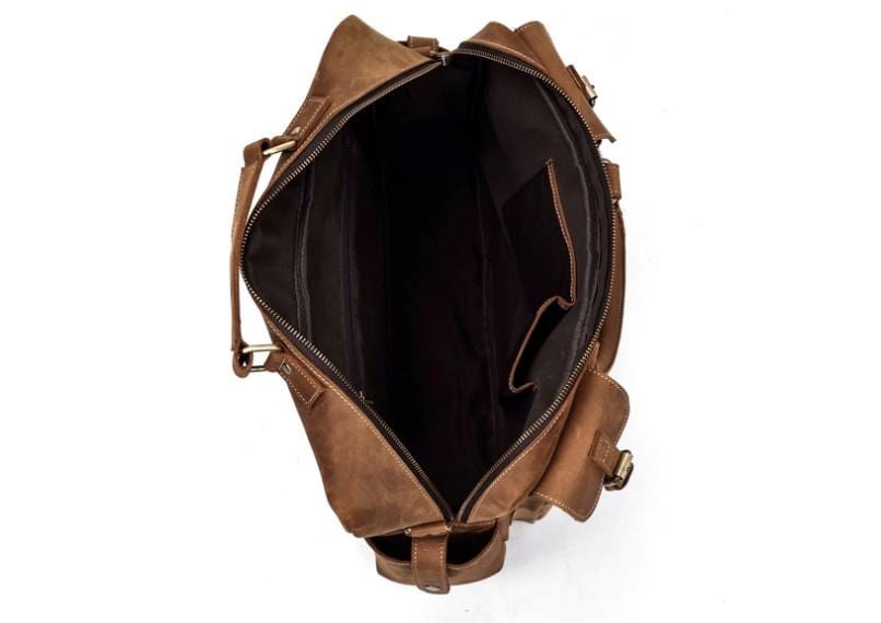 Leather Travel Duffle Luggage Bag Weekender