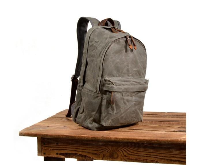 Womens Black Canvas Backpack Bags