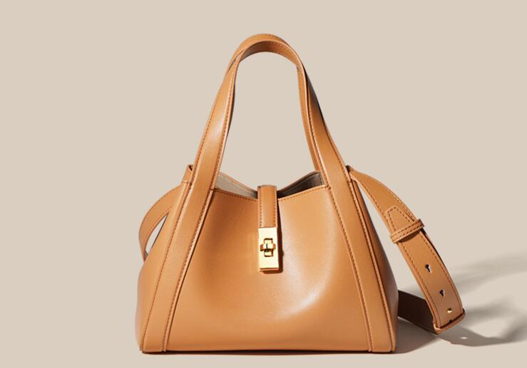 Boutique Small Women's Leather Tote Crossbody Handbag