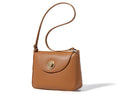 Brown Small Women's Leather Tote Crossbody Handbag