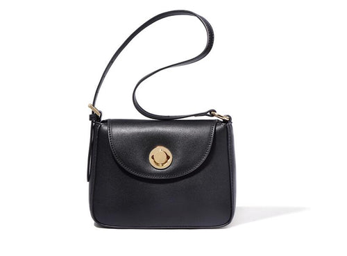Brown Small Women's Leather Tote Crossbody Handbag
