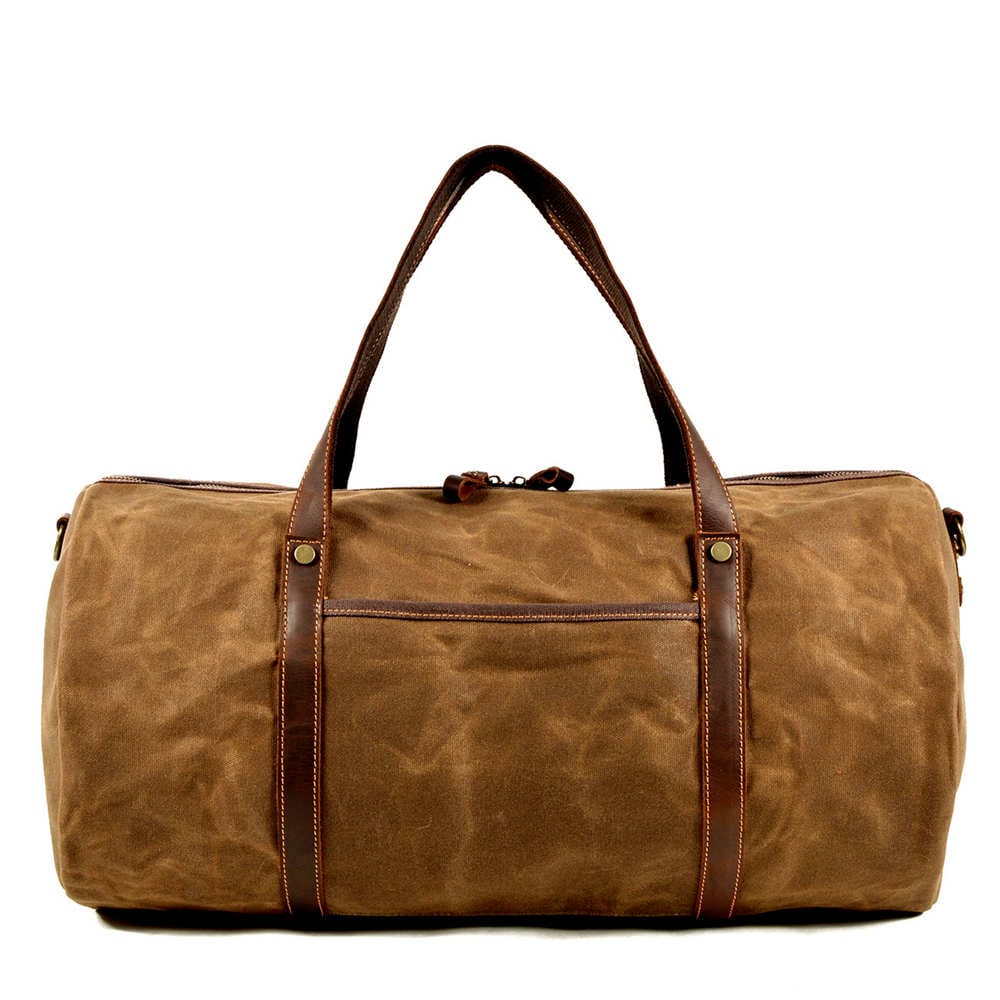 Canvas Duffle Bags Grey Brown Green And Black