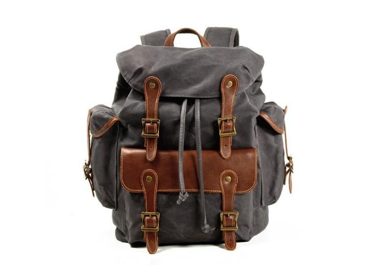 Vintage Large Premium Canvas Backpack Purse Bag