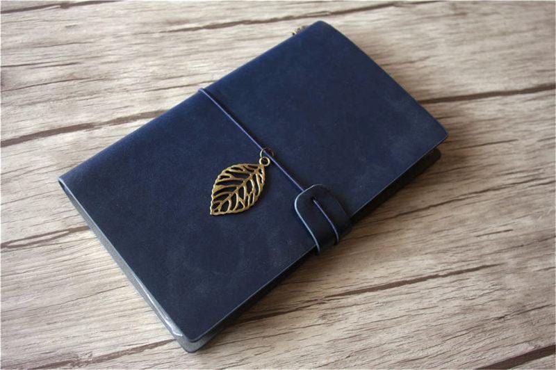 Personalized Leather Travel Journal Notebook