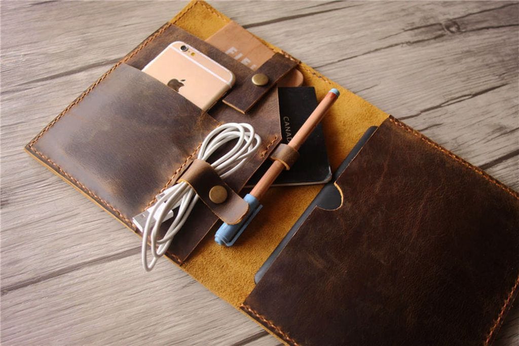 Monogrammed Kindle Paperwhite Leather Case Cover