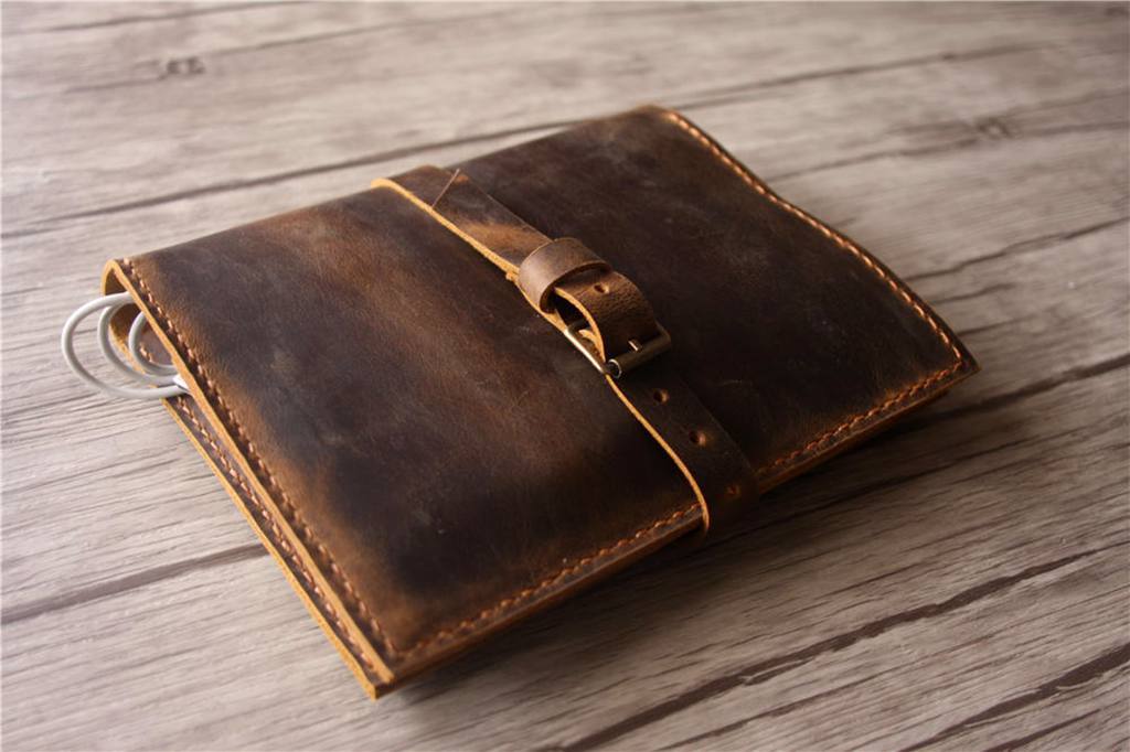 Monogrammed Kindle Paperwhite Leather Case Cover