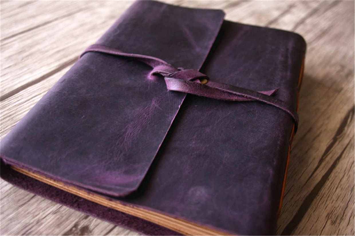 Handcrafted Leather Graduation Guest Book Album