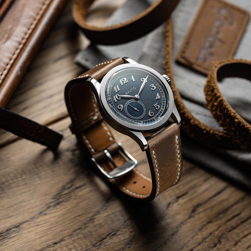 Genuine Horween Chromexcel® Hand-Stitched Watch Strap - Light Brown