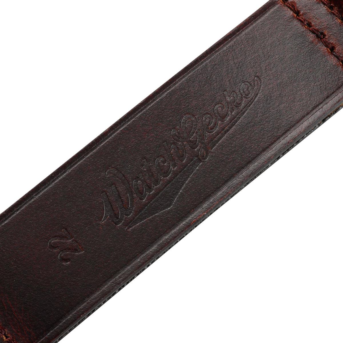 Cambridge Genuine Leather British Military Watch Strap - Vintage Red