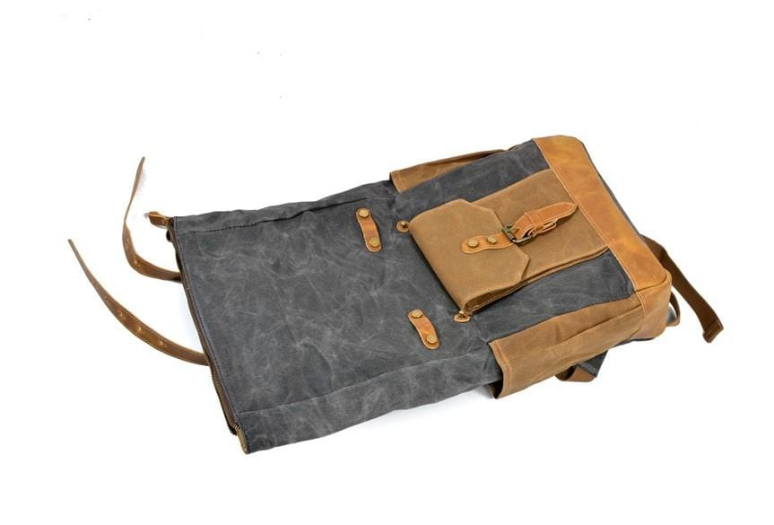 Men's & Women's Waxed Canvas Backpack Rucksack