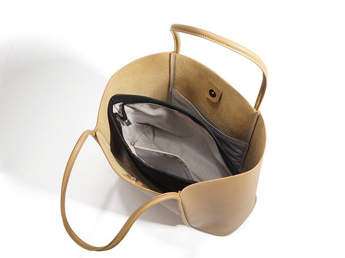 Large Women's Leather Tote Handbag