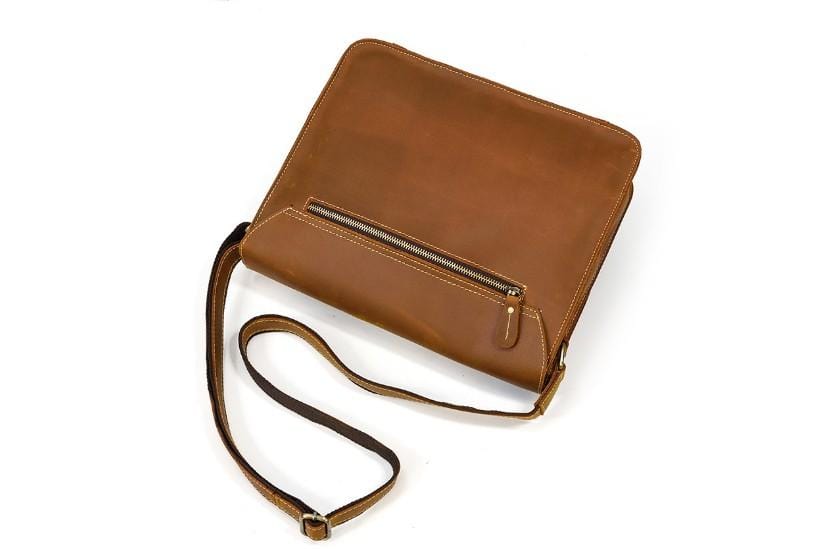 Mens Leather Shoulder Bag Womens Satchel Messenger