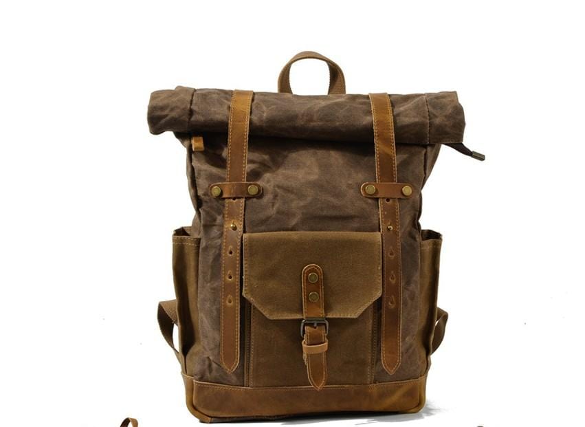 Men's & Women's Waxed Canvas Backpack Rucksack