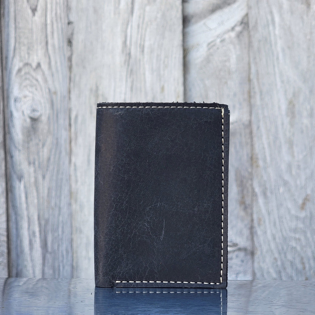 Meraki - Brown Full Grain Leather Trifold Wallet