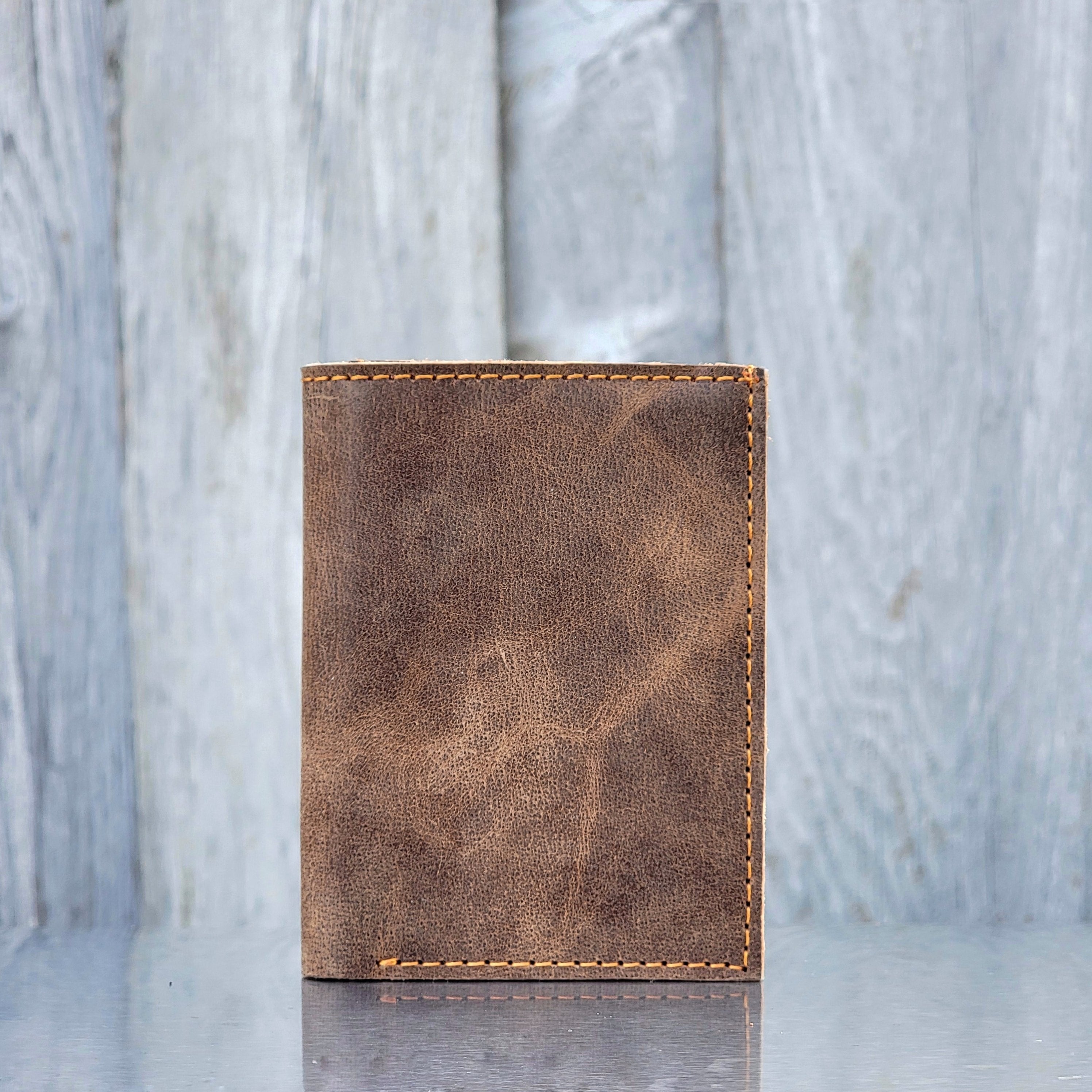 Meraki - Cognac Full Grain Leather Trifold Wallet