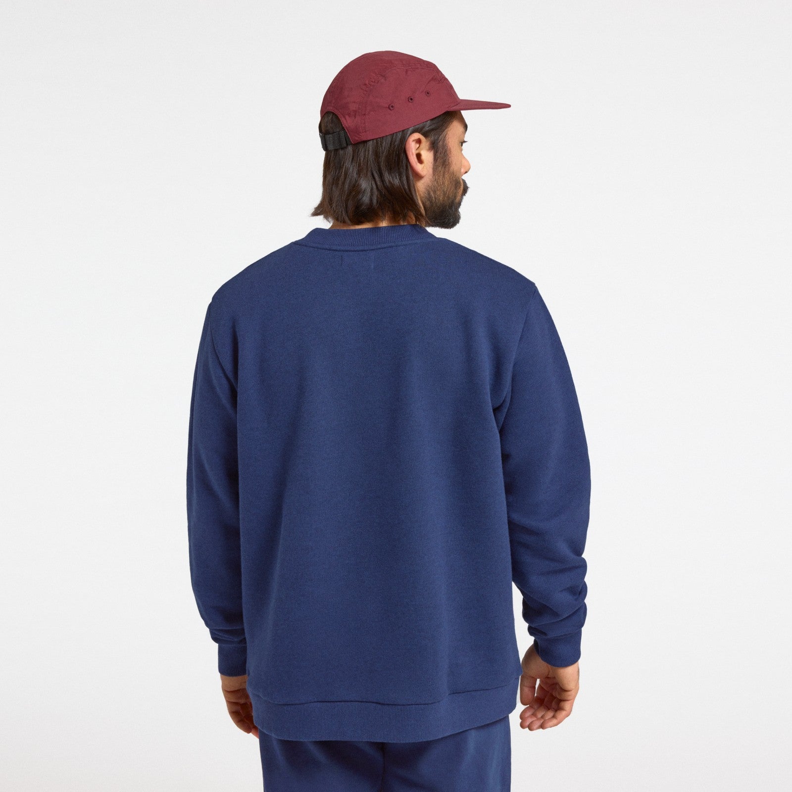 Men's Merino Blend Sweatshirt - Deep Navy