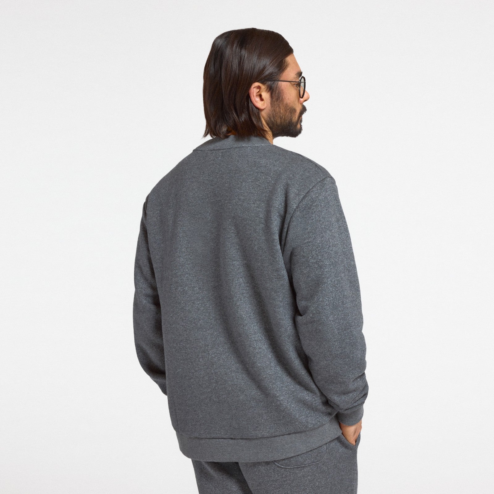 Men's Merino Blend Sweatshirt - Natural Grey Heather