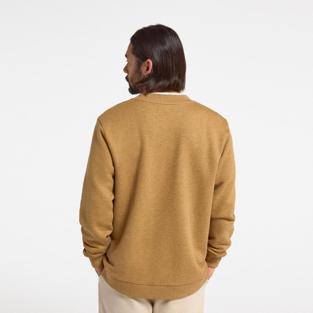 Men's Merino Blend Sweatshirt - Stony Beige Heather