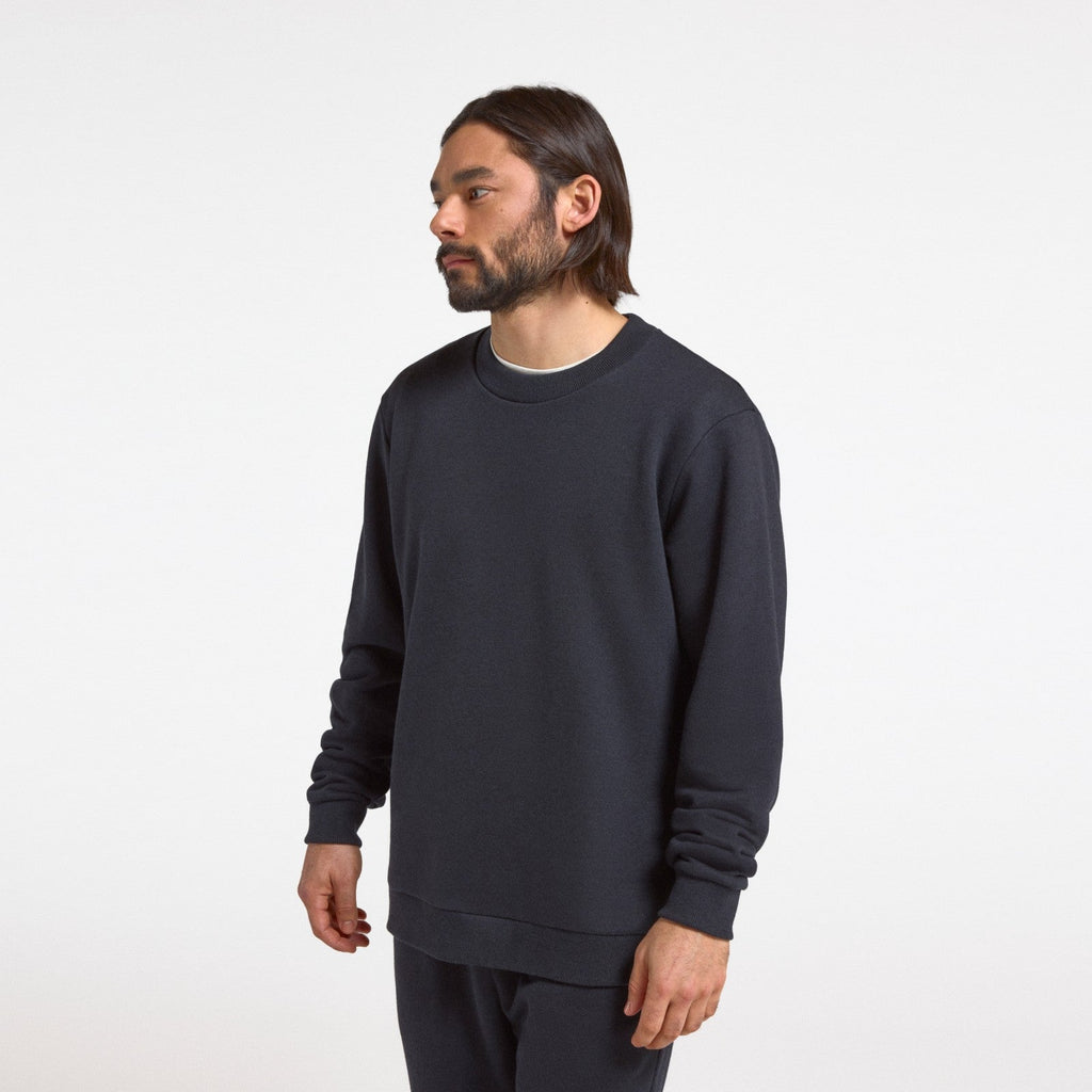 Men's Merino Blend Sweatshirt - True Black