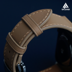 สายนาฬิกาหนัง Swift สำหรับ Apple Watch, นาฬิกาไขลาน - สี Peanut SW2208