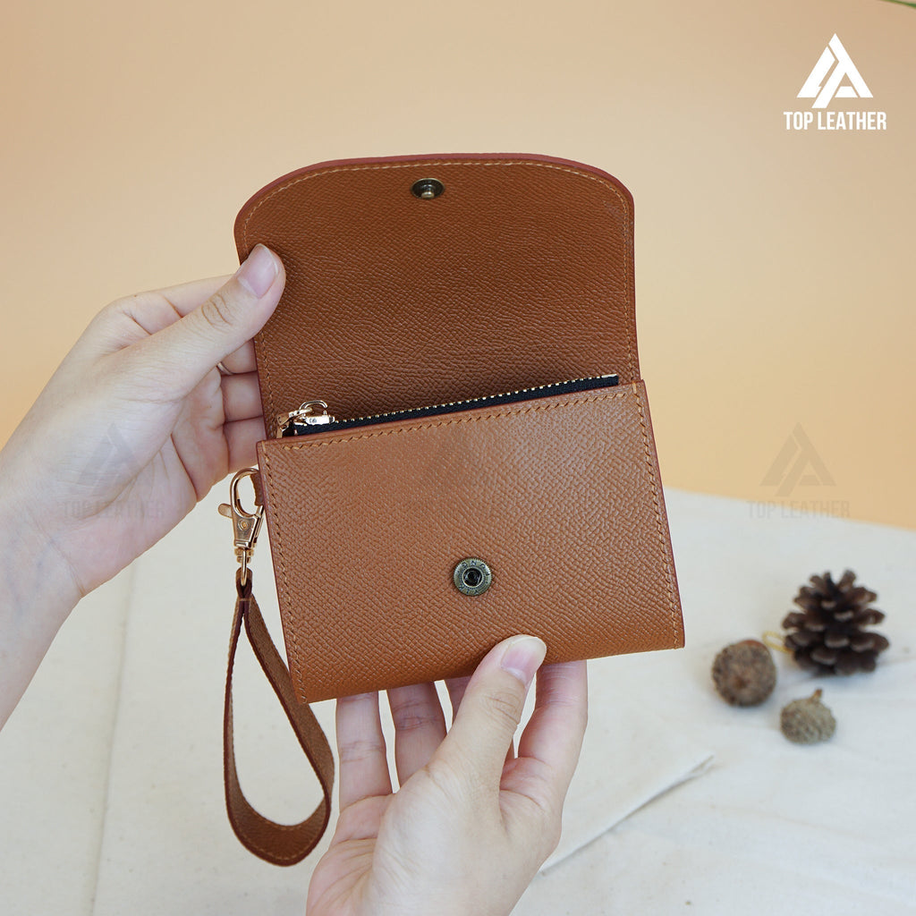 Mellow Wallet Epsom Leather Craft Stitching