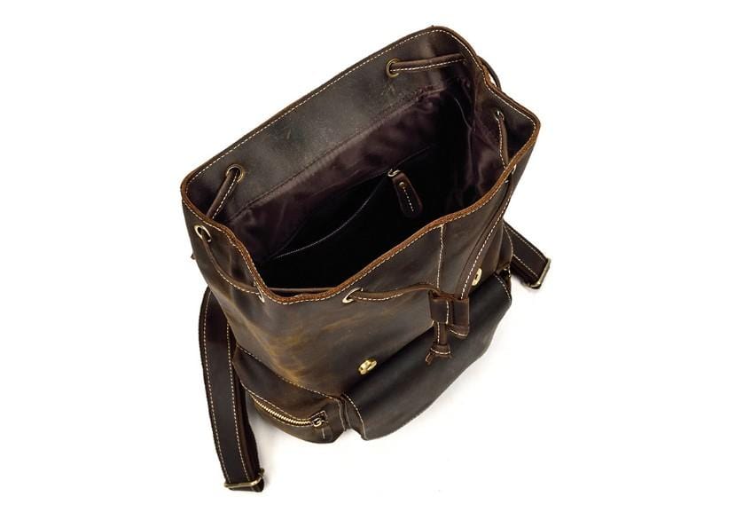 Designer Womens Leather Backpack Purse Rucksack