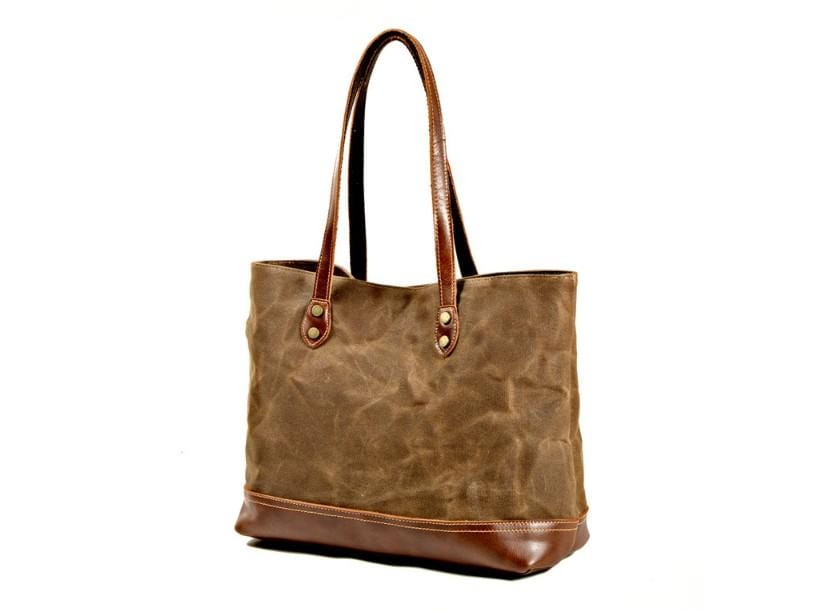 Canvas Shoulder Handbags Leather Tote