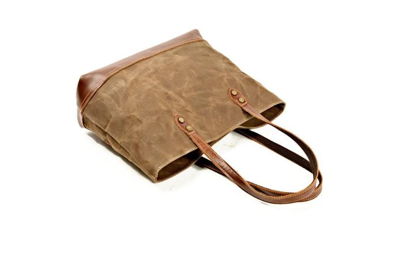 Canvas Shoulder Handbags Leather Tote