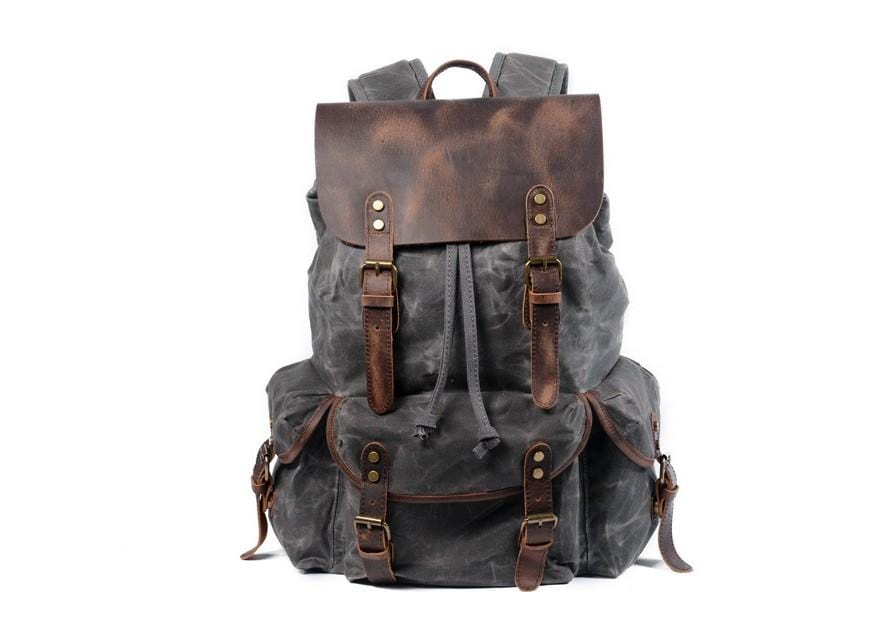 Designer Waxed Canvas Backpack Rucksack Bag for Men