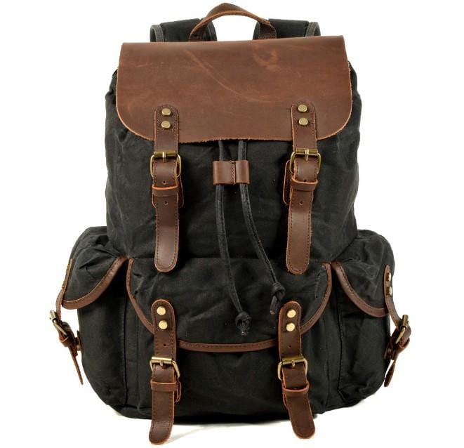 Designer Waxed Canvas Backpack Rucksack Bag for Men