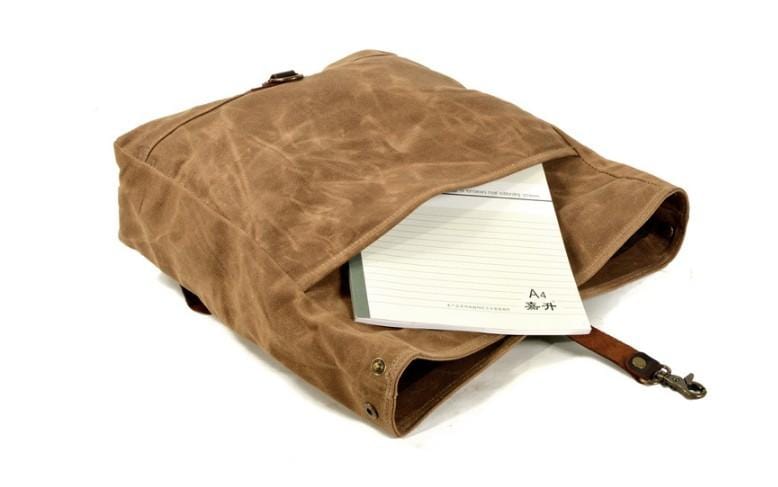 Women's Canvas Crossbody Messenger Handbag in Khaki, Green or Grey