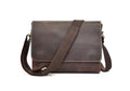 Brown Genuine Leather Messenger Bag Womens Shoulder Satchel