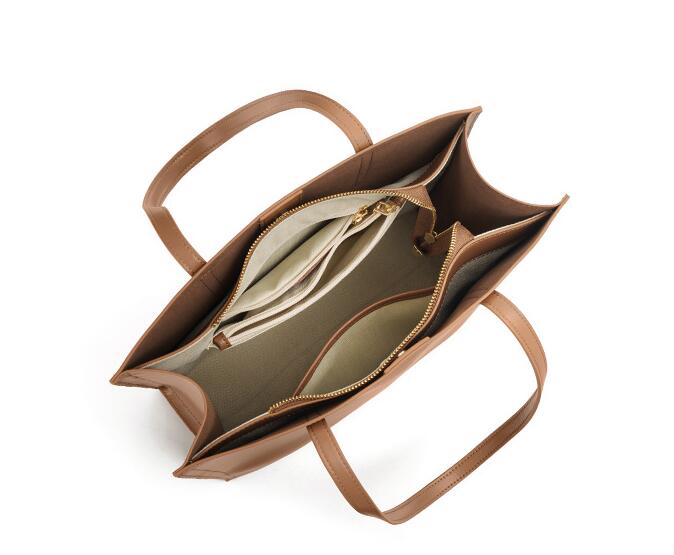 Women's Leather Shoulder Tote Handbag