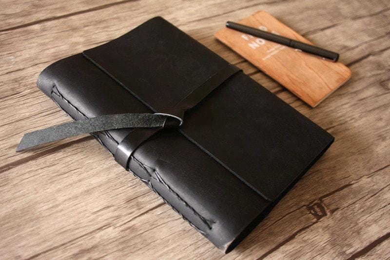 Monogrammed Leather Unique Wedding Guest Book