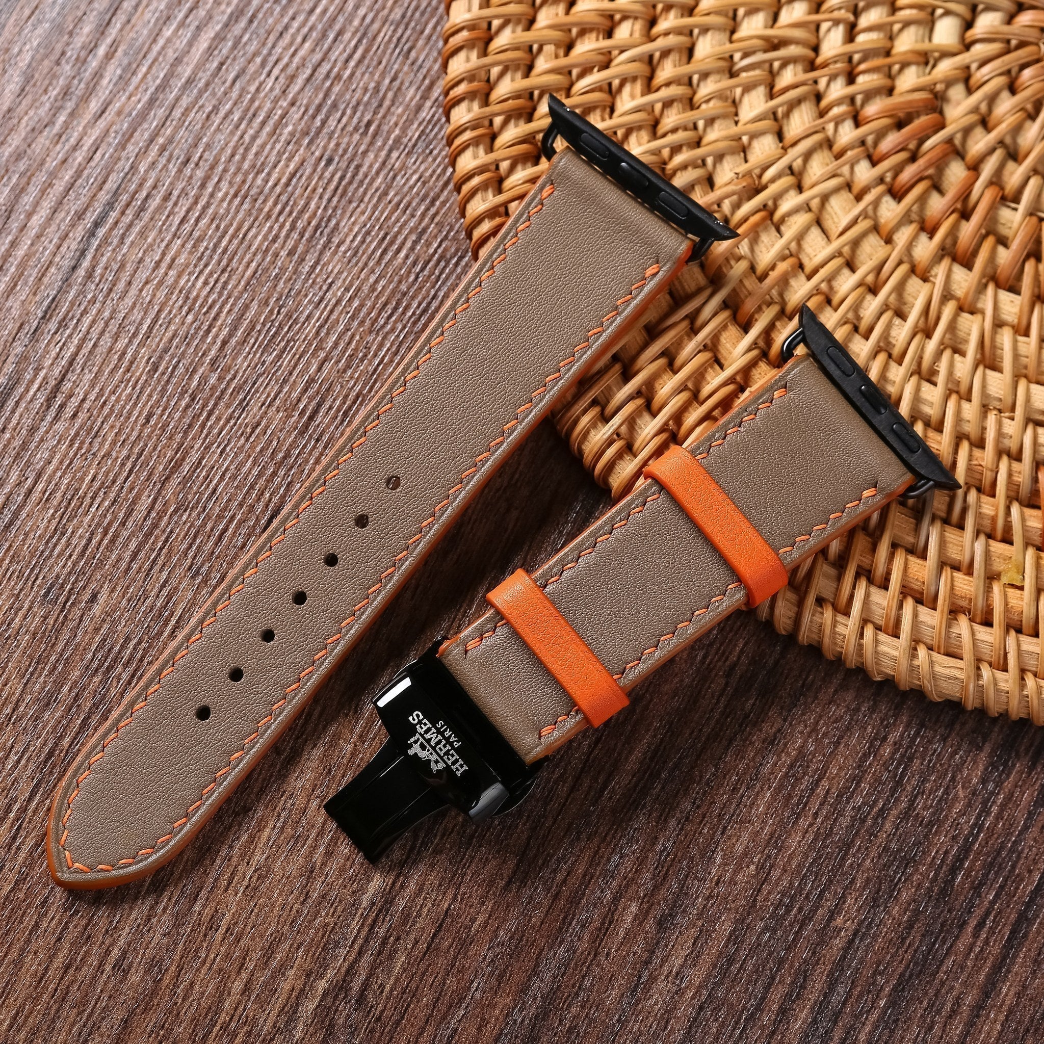 Watch Strap Swift Leather for Apple Watch, Mechanical Watch