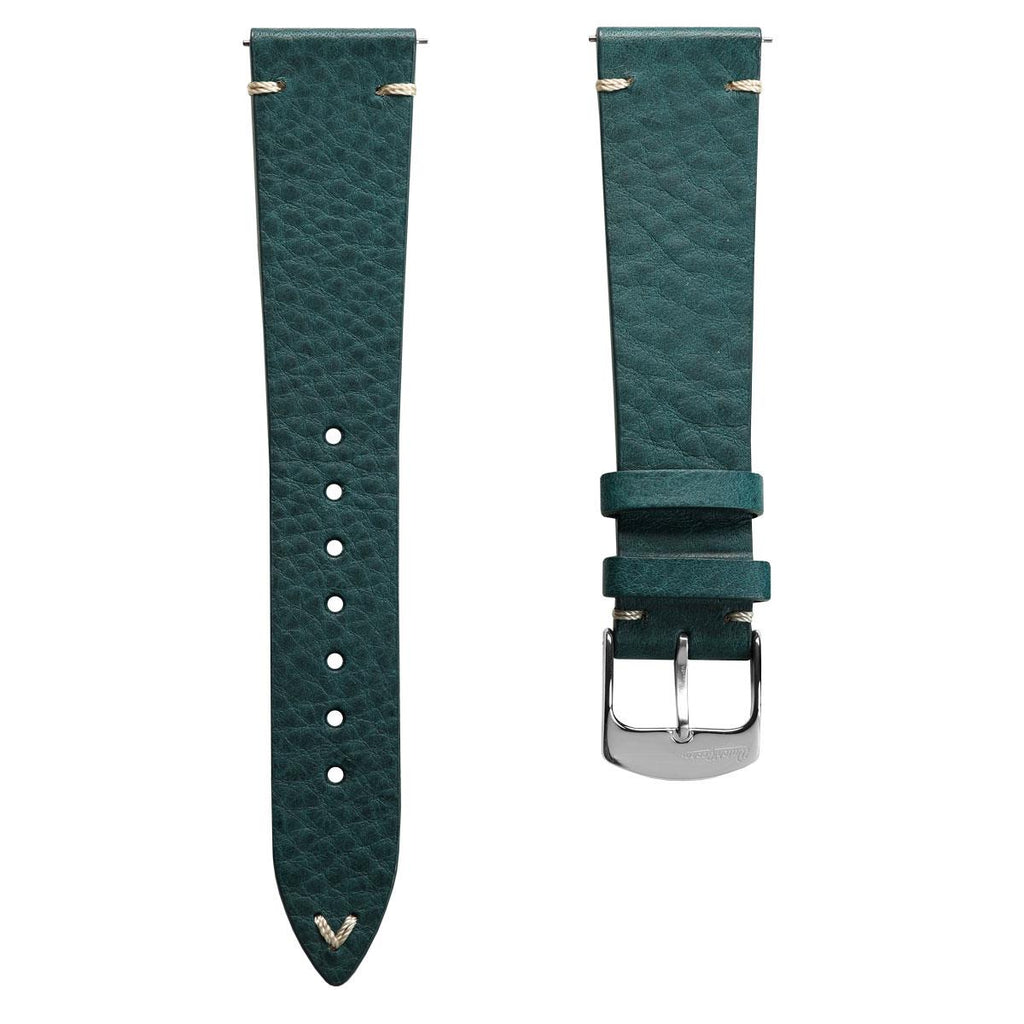 Badalassi Carlo Minerva Box Genuine Leather Watch Strap - Turquoise