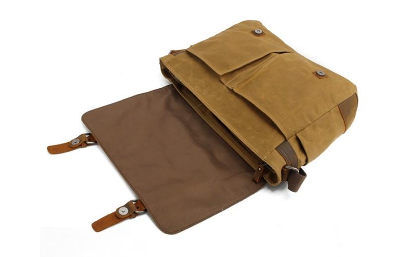 Canvas Laptop Messenger Bag Shoulder Handbag