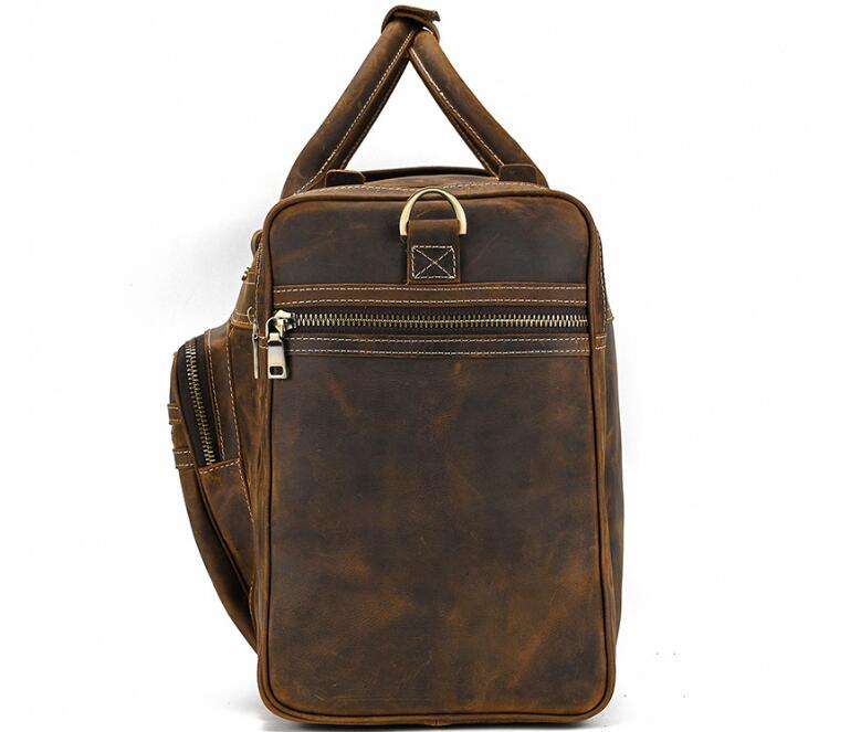 Outdoor Leather Men Duffle Bag